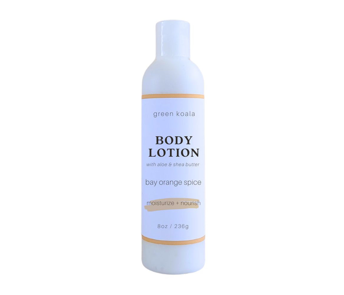 8oz Green Koala Organic Bay Orange Spice Body Lotion