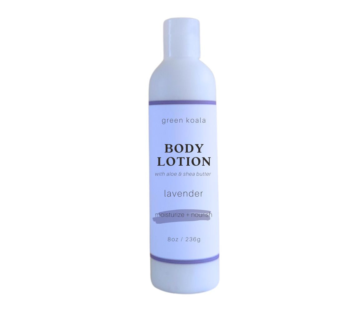 8oz Green Koala Organic Lavender Natural Body Lotion