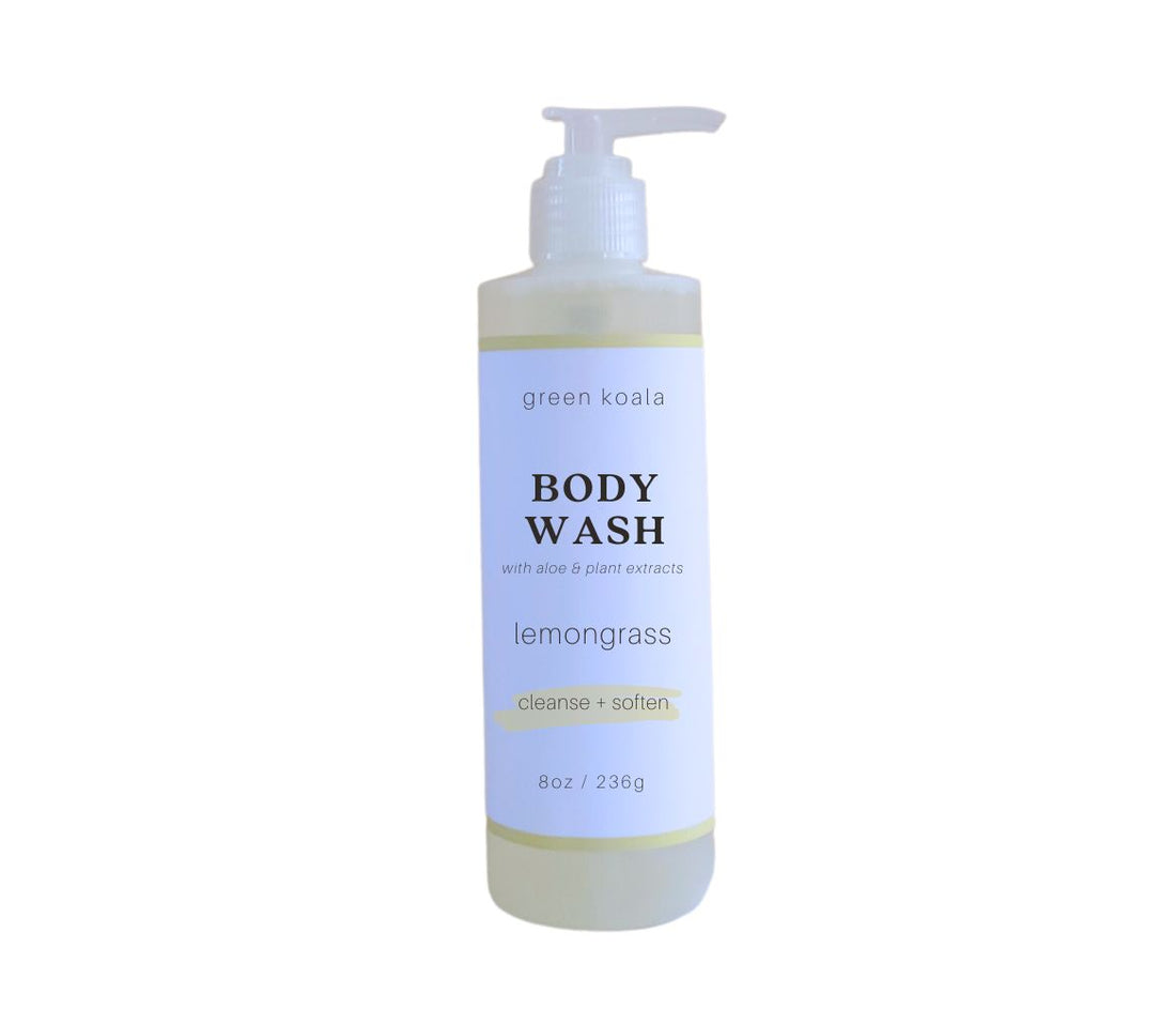 8oz Green Koala Organic Lemongrass Natural Body Wash