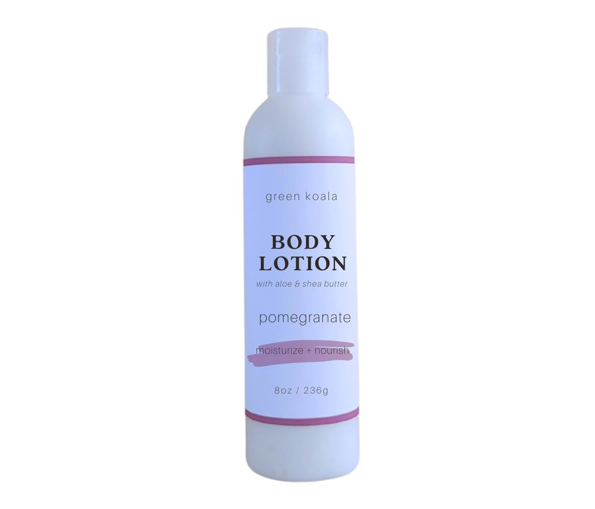 Green Koala Organic Pomegranate Lotion in 8 oz bottle