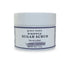 Front view of 9oz Lavender Sugar Body Scrub jar with soothing floral label, showcasing whipped texture and calming lavender scent, cleanses, exfoliates and hydrates skin.