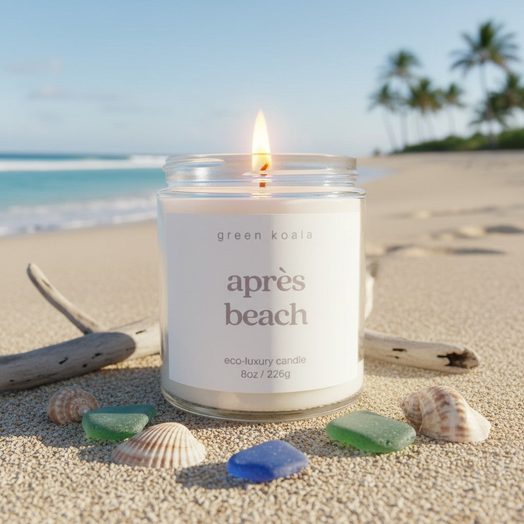 Après Beach Candle 8oz | Clean Coconut Wax – Green Koala
