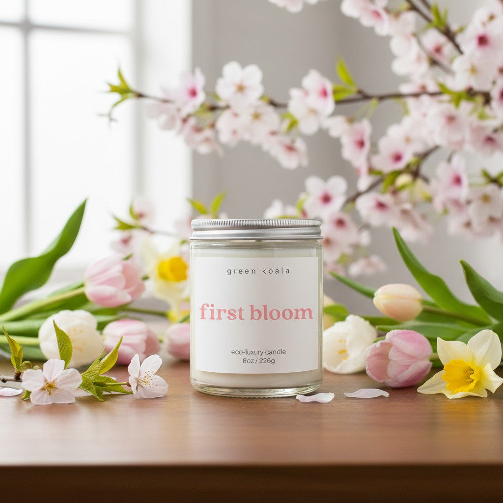 Candle labeled &