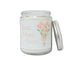 Eco-luxury 8oz candle labeled Best Mom Ever with silver lid and floral bouquet design, ideal for Mother’s Day gifting.