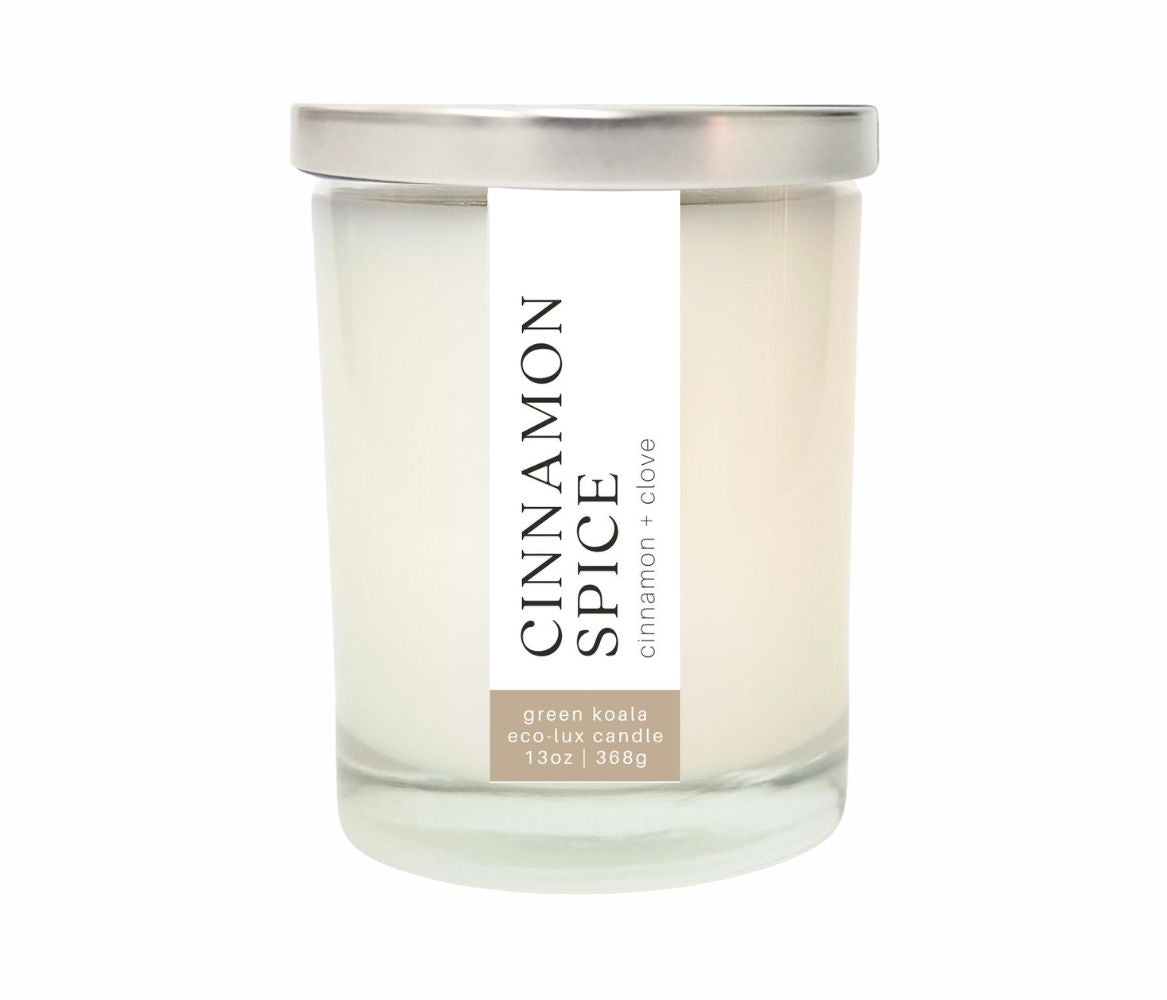 Scented candle designed to smell like cinnamon