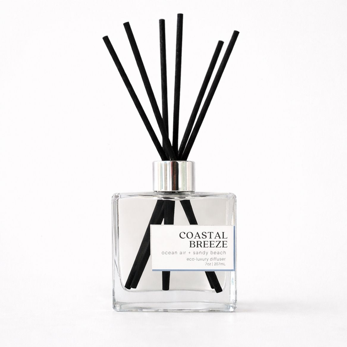 Reed diffuser labeled &