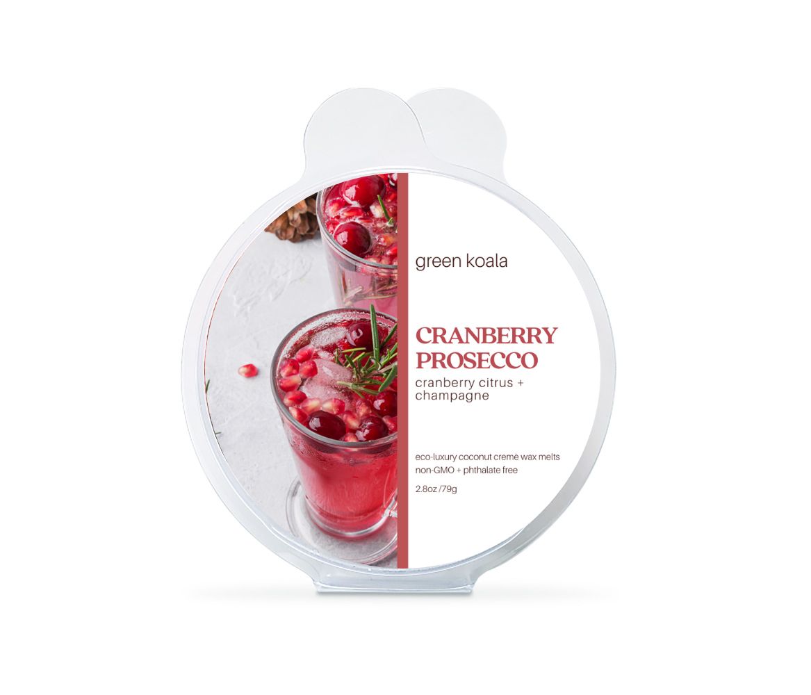 Cranberry Prosecco Non-toxic Wax Melts by Green Koala