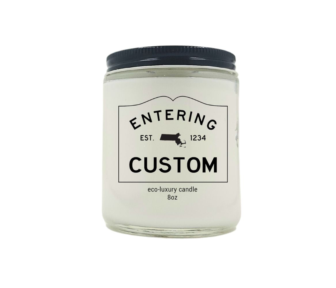 8oz Custom Entering Hometown Candle