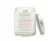 8oz Georgia Peach scented non-toxic and clean burning candle in a glass jar. Smells like fresh picked peaches.