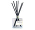 Green Koala Lemongrass reed diffuser with black reeds in a glass bottle, perfect for bringing a fresh, citrusy fragrance into your home.