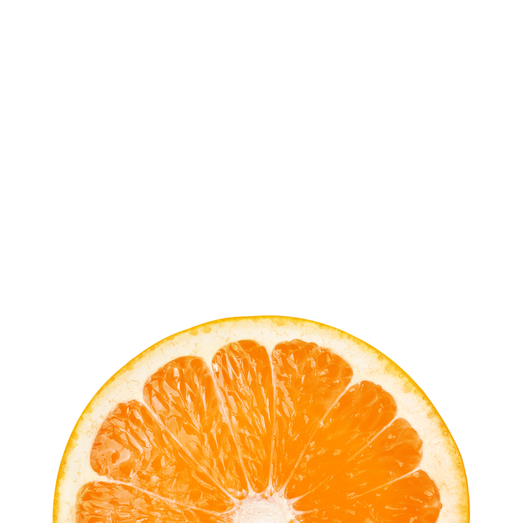 Half of an orange slice