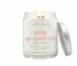 8oz Pink Grapefruit scented eco-friendly candle with silver lid. Non-toxic and cleaning burning.