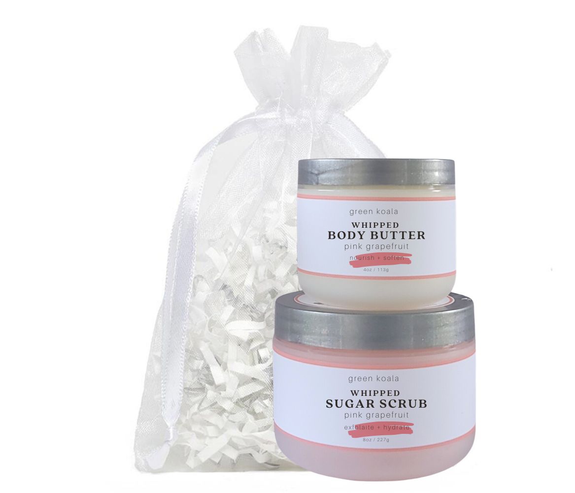 Green Koala Organic Pink Grapefruit Body Butter and Sugar Scrub