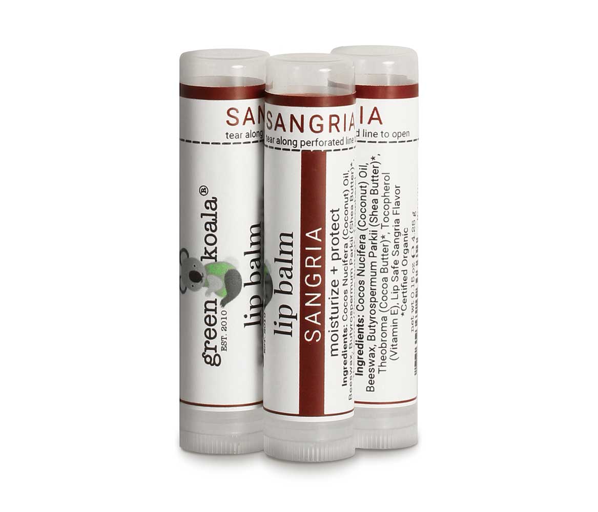 Green Koala Organic Sangria Tinted Lip Balm