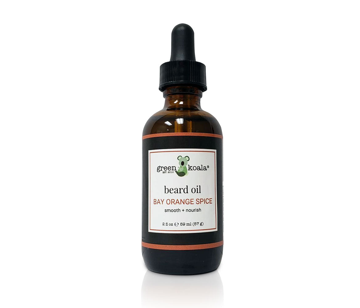 bay orange spice organic beard oil