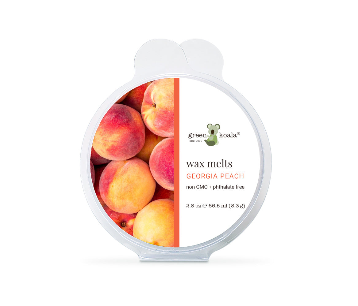 Georgia Peach Non-Toxic Wax Melts, Eco-Luxury Wax Melts