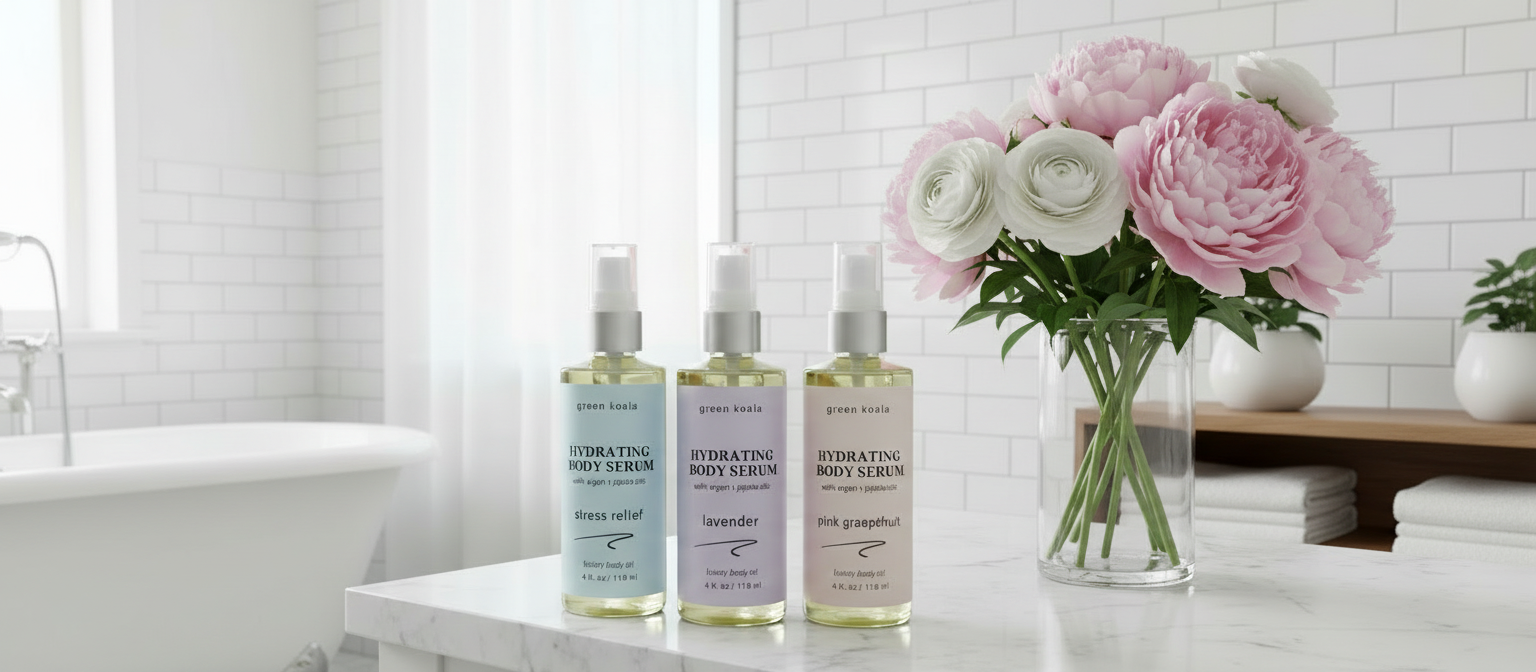 4oz Hydrating Body Serums in a variety of scents