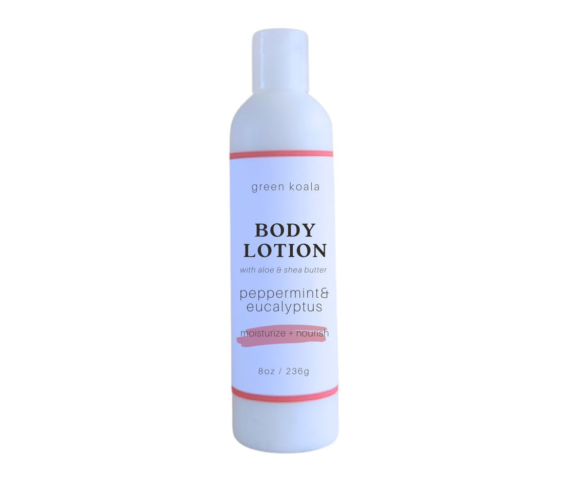 Green Koala Organic Peppermint and Eucalyptus Natural Body Lotion