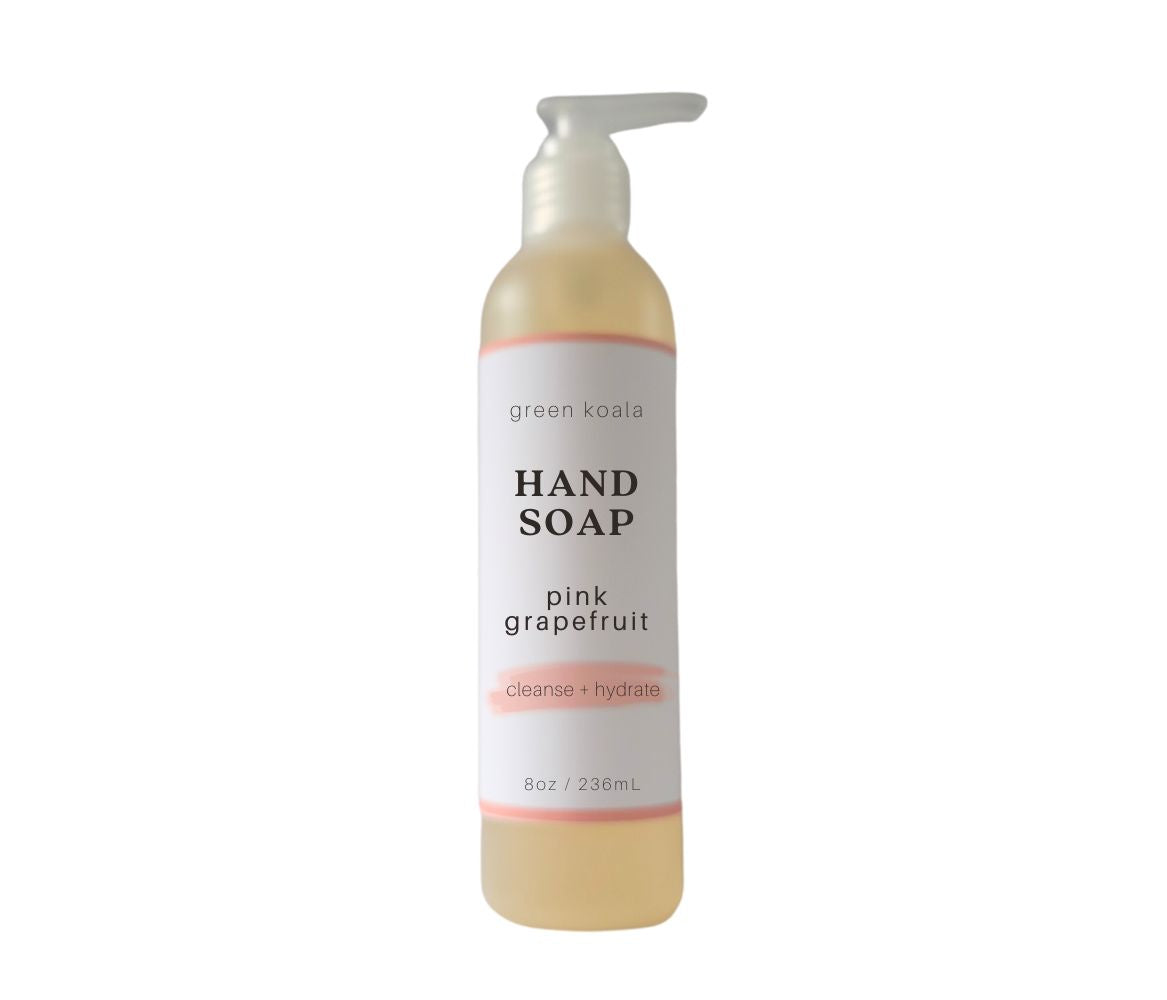 8oz Green Koala Organic Pink Grapefruit Liquid Hand Soap