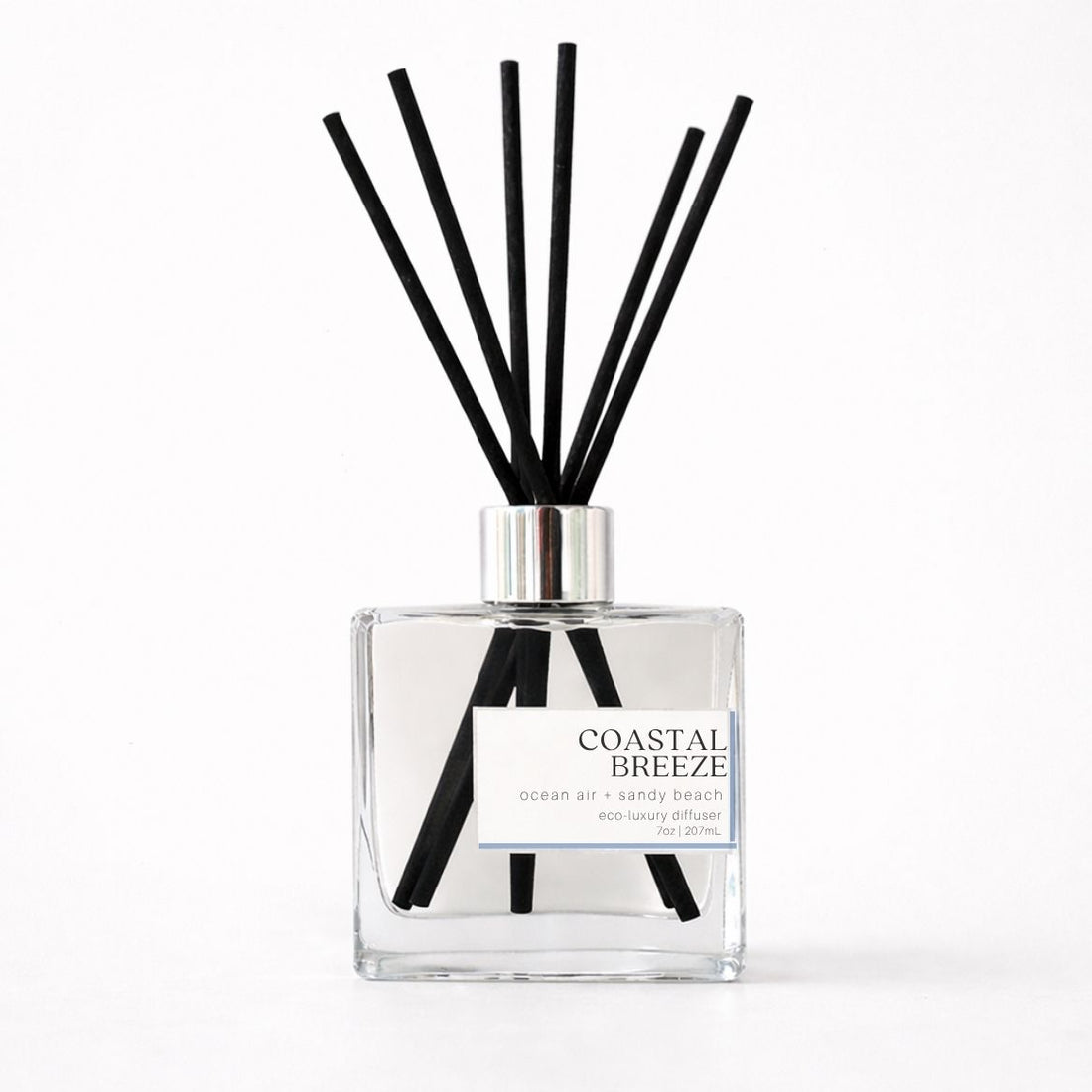 Reed diffuser labeled &