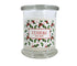 12oz Personalized Custom Holiday candle with a holly berry border design.