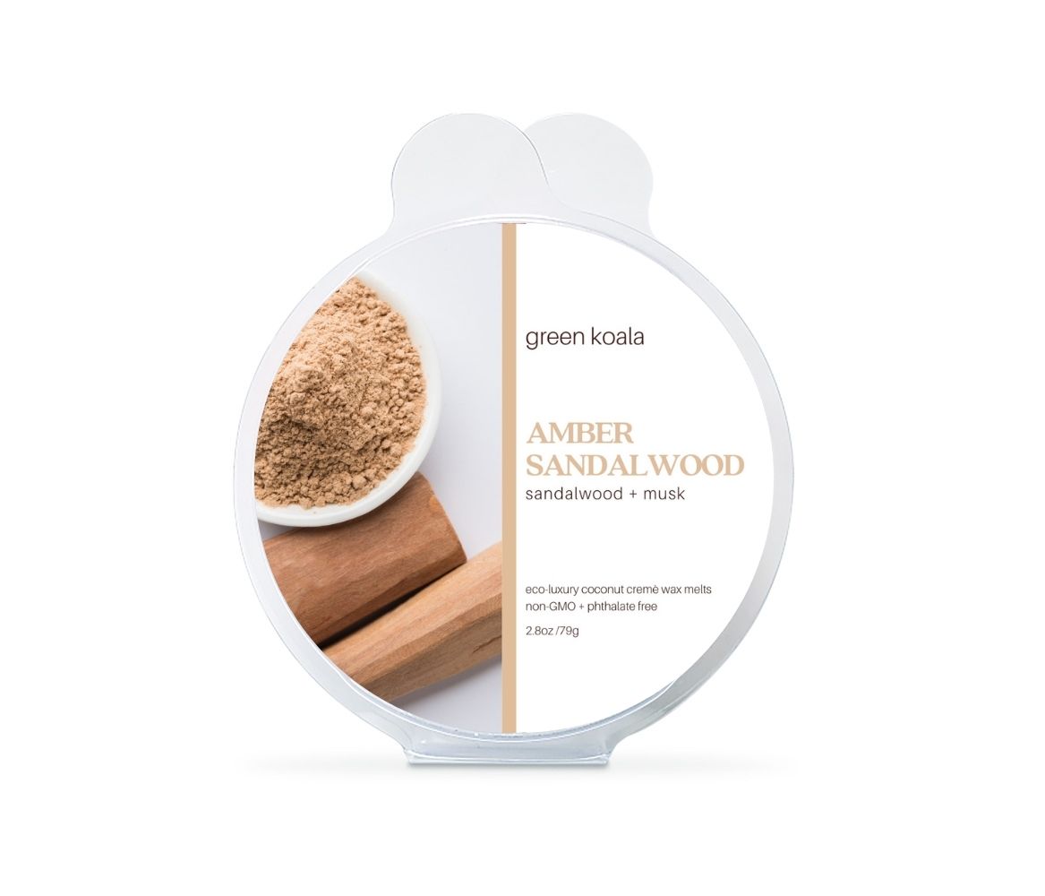 Amber Sandalwood Non-Toxic Wax Melt by Green Koala