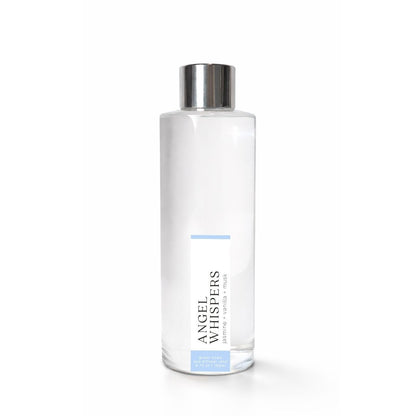 Clear bottle with silver cap labeled &
