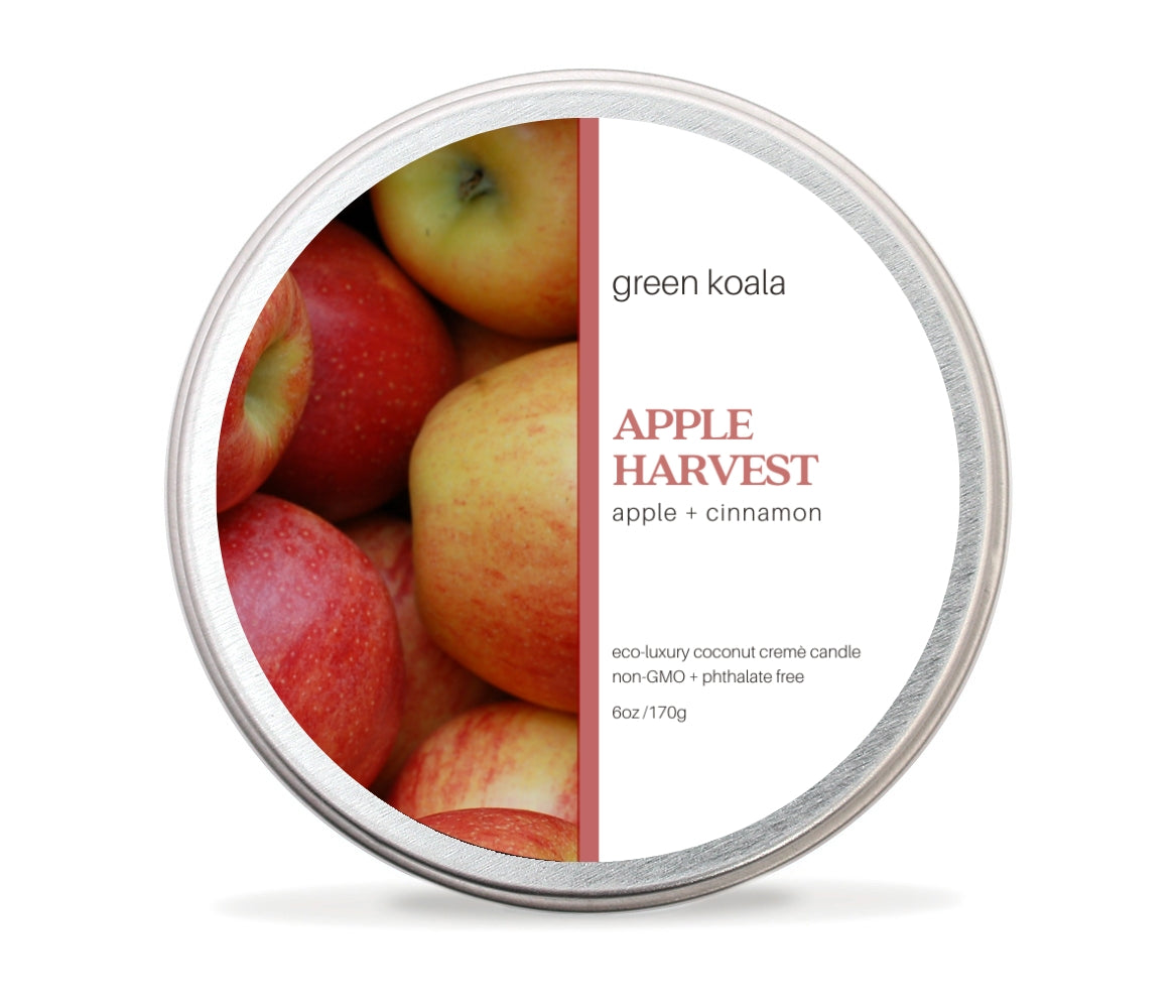 Apple Harvest Non-Toxic 6 oz Candle Tin by Green Koala