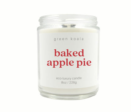 8oz Baked Apple Pie Non-Toxic Eco-Friendly Organic Candle