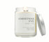 Christmas Eve 8oz eco-luxury organic candle with silver lid