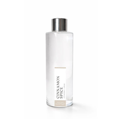 Clear bottle with silver cap labeled &