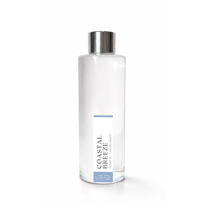 Clear bottle with silver cap labeled &