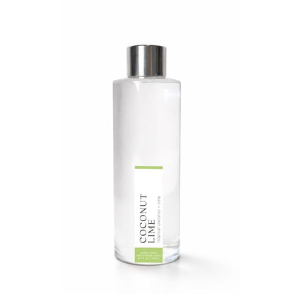 Clear bottle with silver cap labeled &