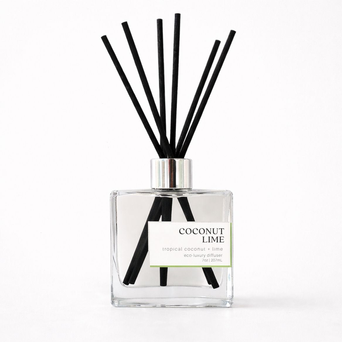 Reed diffuser labeled &