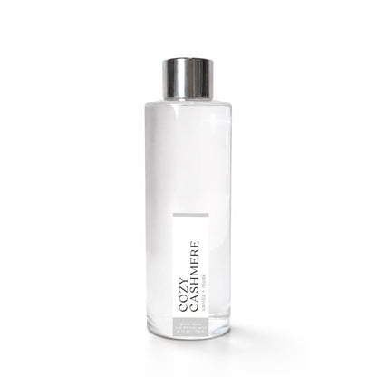 Clear bottle with silver cap labeled &