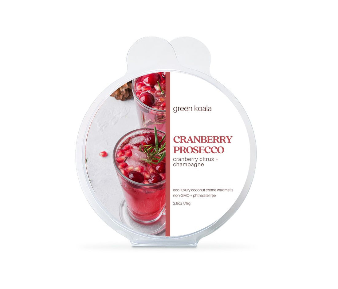 Cranberry prosecco scented 2.8 oz eco-luxury wax melt 