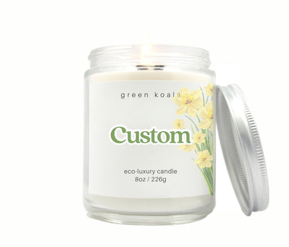 Candle jar with a &