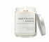 8oz Driftwood non-toxic candle made with coconut wax in a glass jar