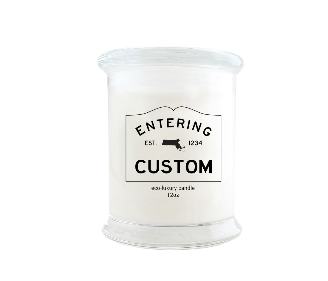 Custom Entering Town 12oz Candle