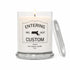 Green Koala personalized Entering town sign 12oz candle with state silhouette, custom town name and established date