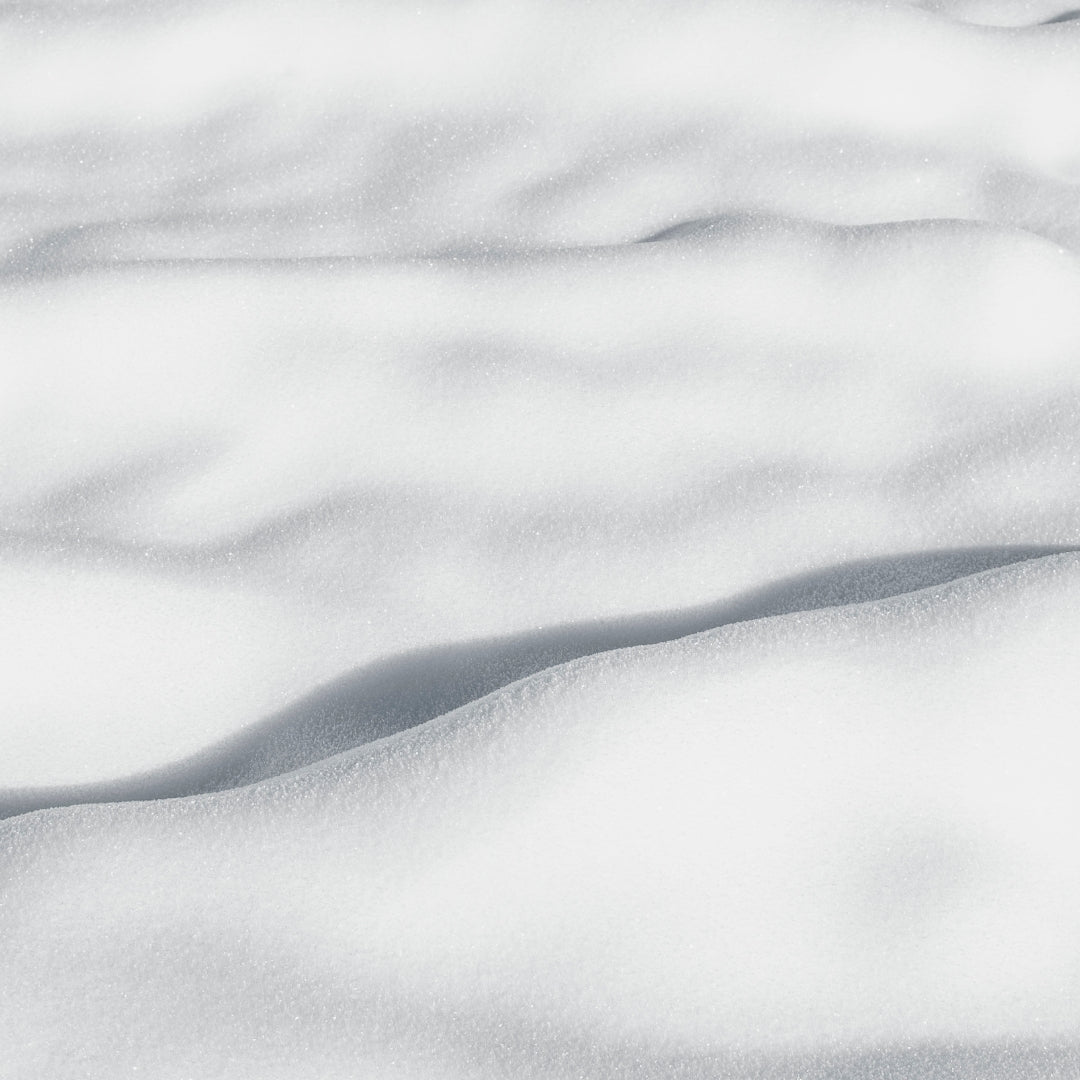 Image of white snow drift. 
