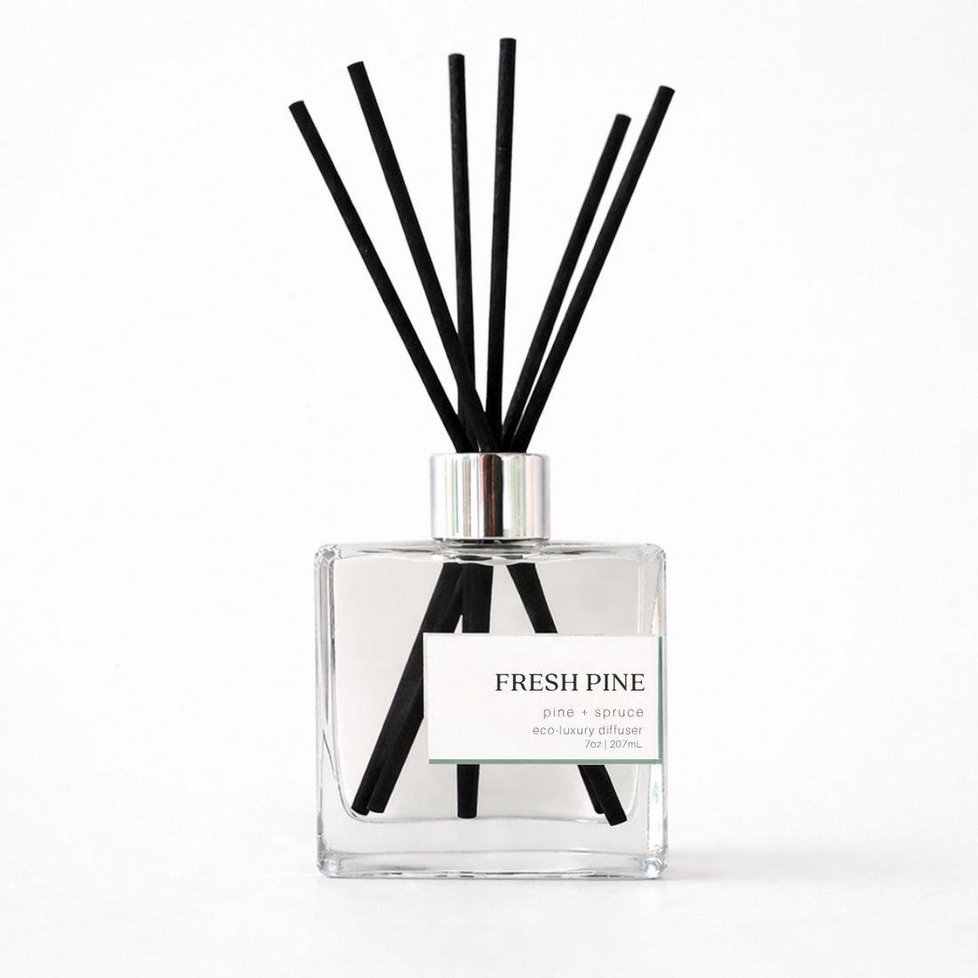 Reed diffuser labeled &