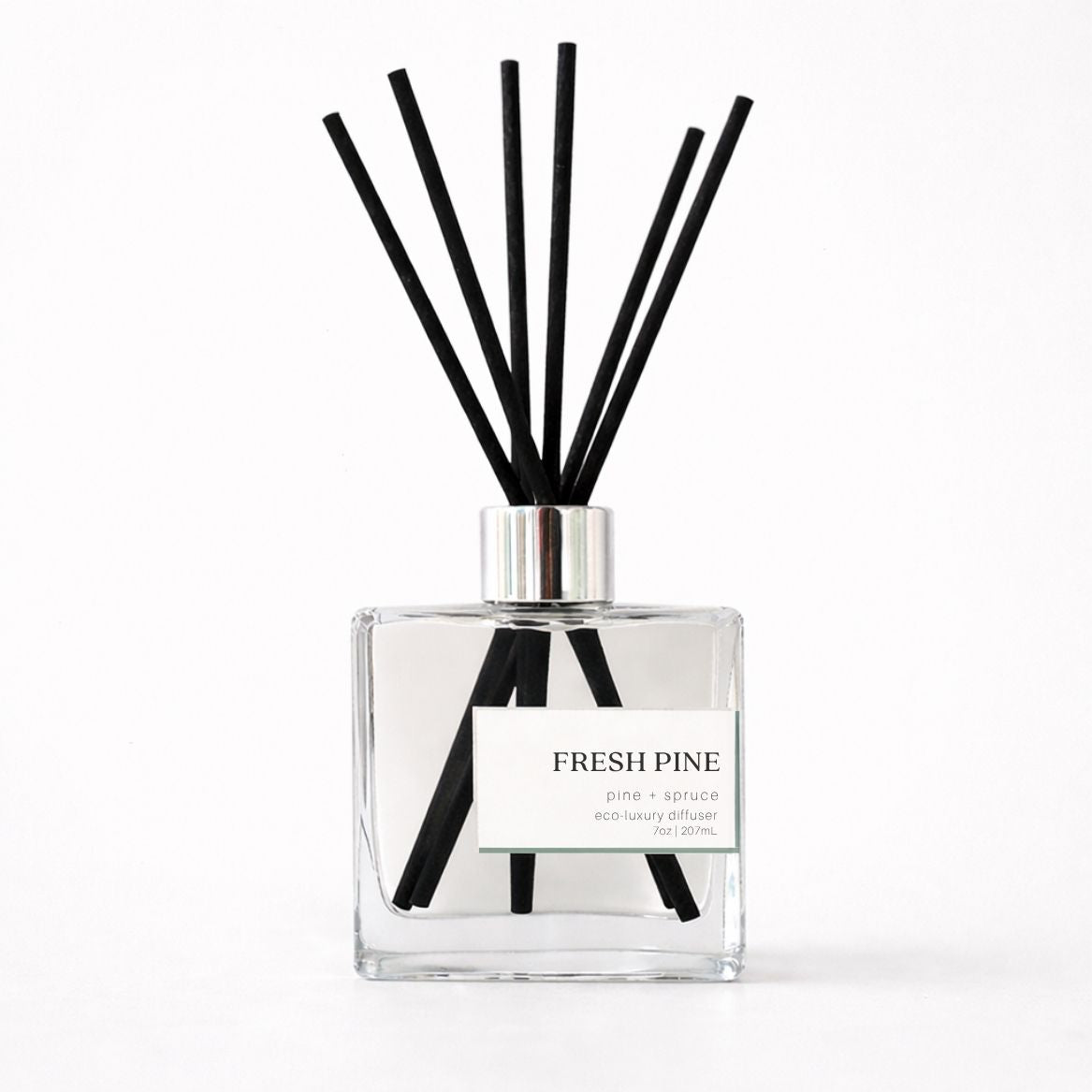 Reed diffuser labeled &