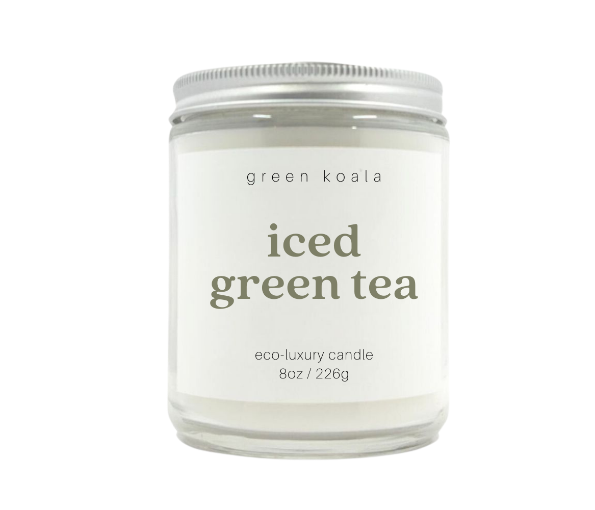 Green Koala Organic Iced Green Tea 8oz Candle