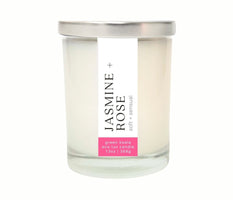 13oz Jasmine & Rose Eco-Luxury Candle with silver lid