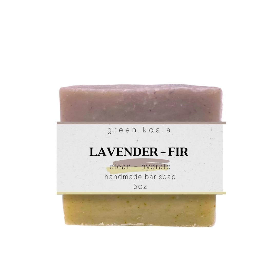 5oz Green Koala Organic Lavender 
 + Fir Bar Soap.