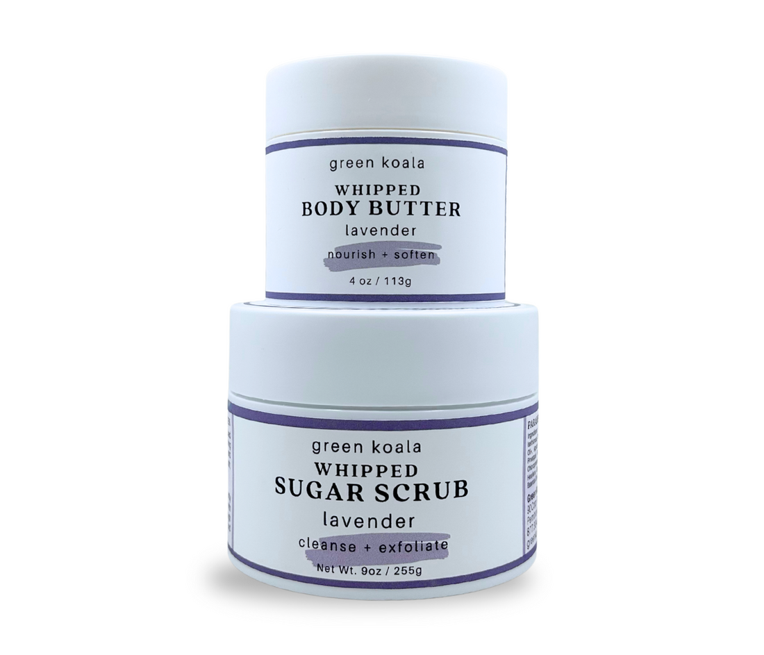 Green Koala Organic Lavender Body Butter + Scrub Set
