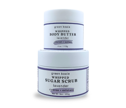 Green Koala Organic Lavender Body Butter + Scrub Set