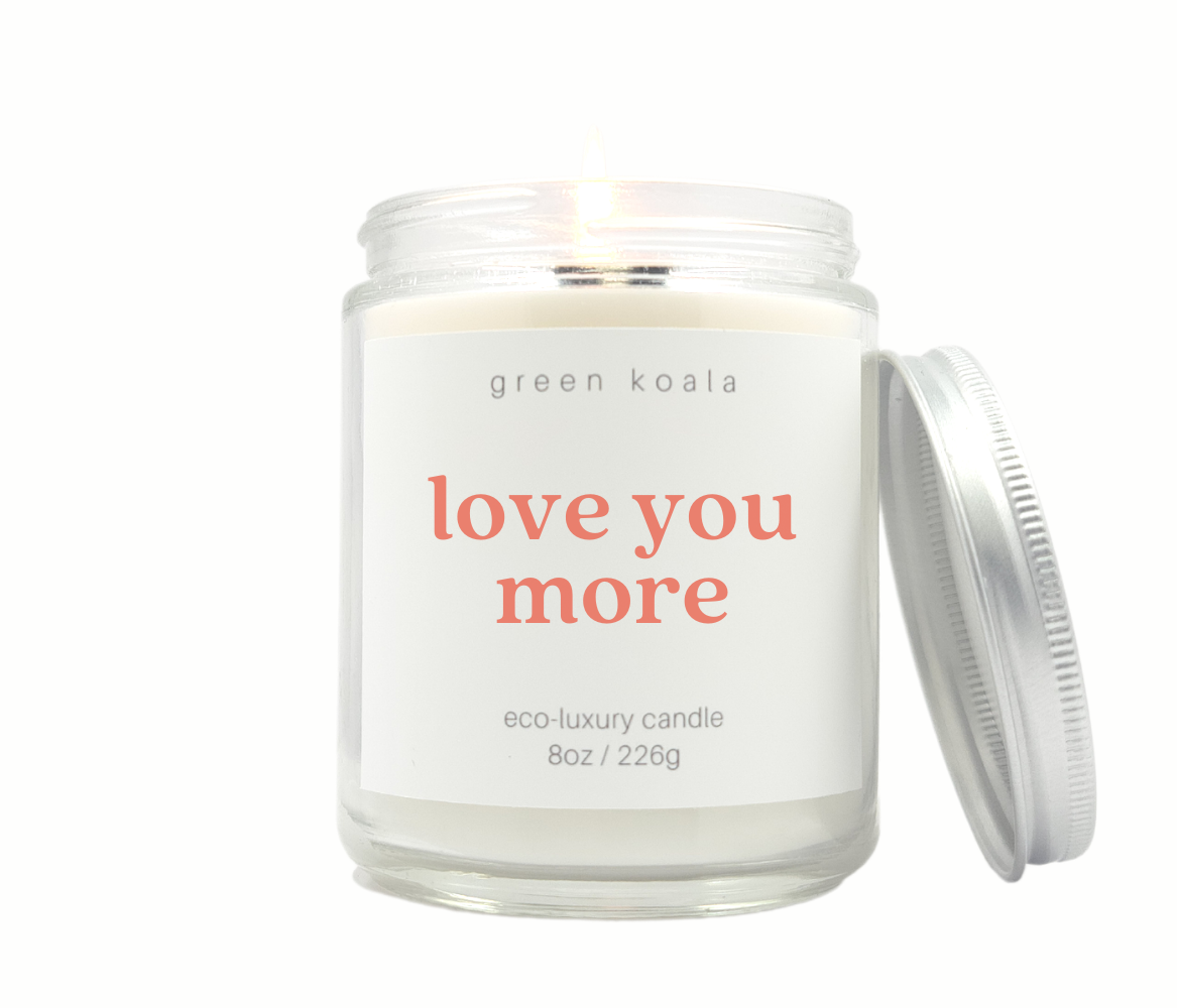 Green Koala Organic Love You More 8oz Candle