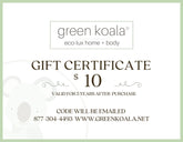 E-GIFT CERTIFCATE FOR $10